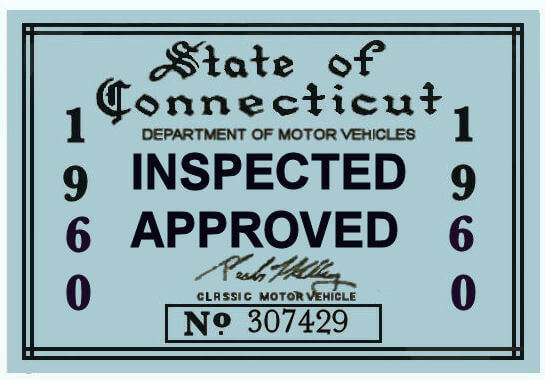 (image for) 1960 Connecticut Inspection Sticker